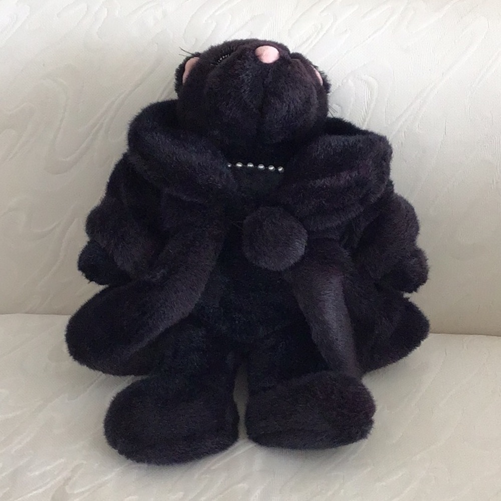 Vintage Fabulous Fakes Plush Black Cat  18” - Picture 4 of 4